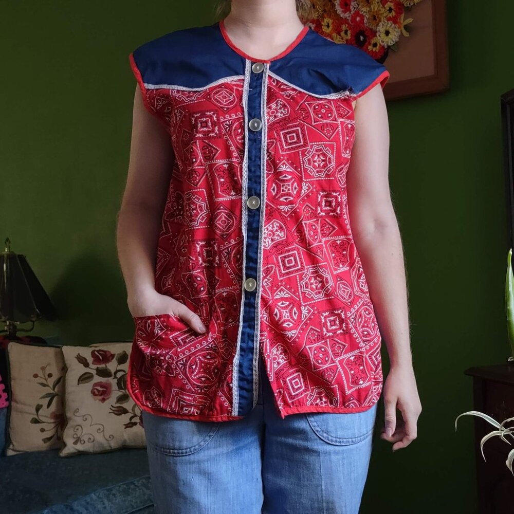 Vintage 70s Red Top